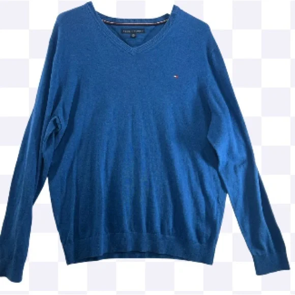 Tommy hilfiger V neck men’s‎ sweater sz XL - Picture 1 of 8